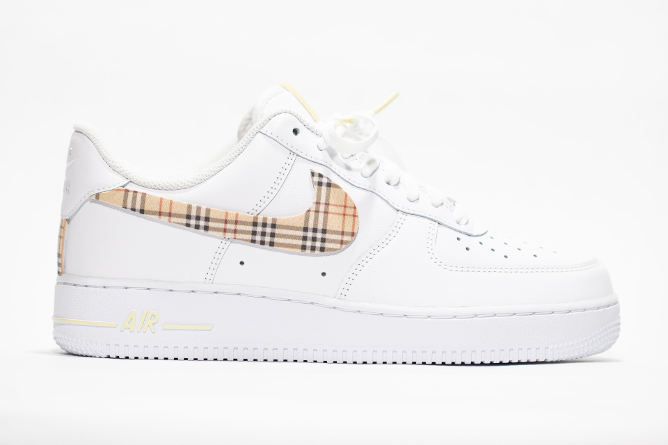 burberry nike air force ones