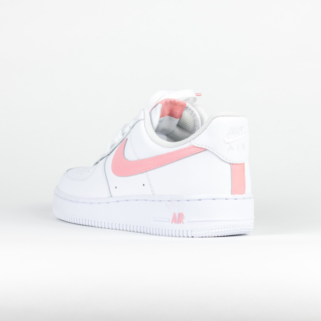 Nike Air Force 1 White Custom 'Soft-Pink Swoosh' Edition