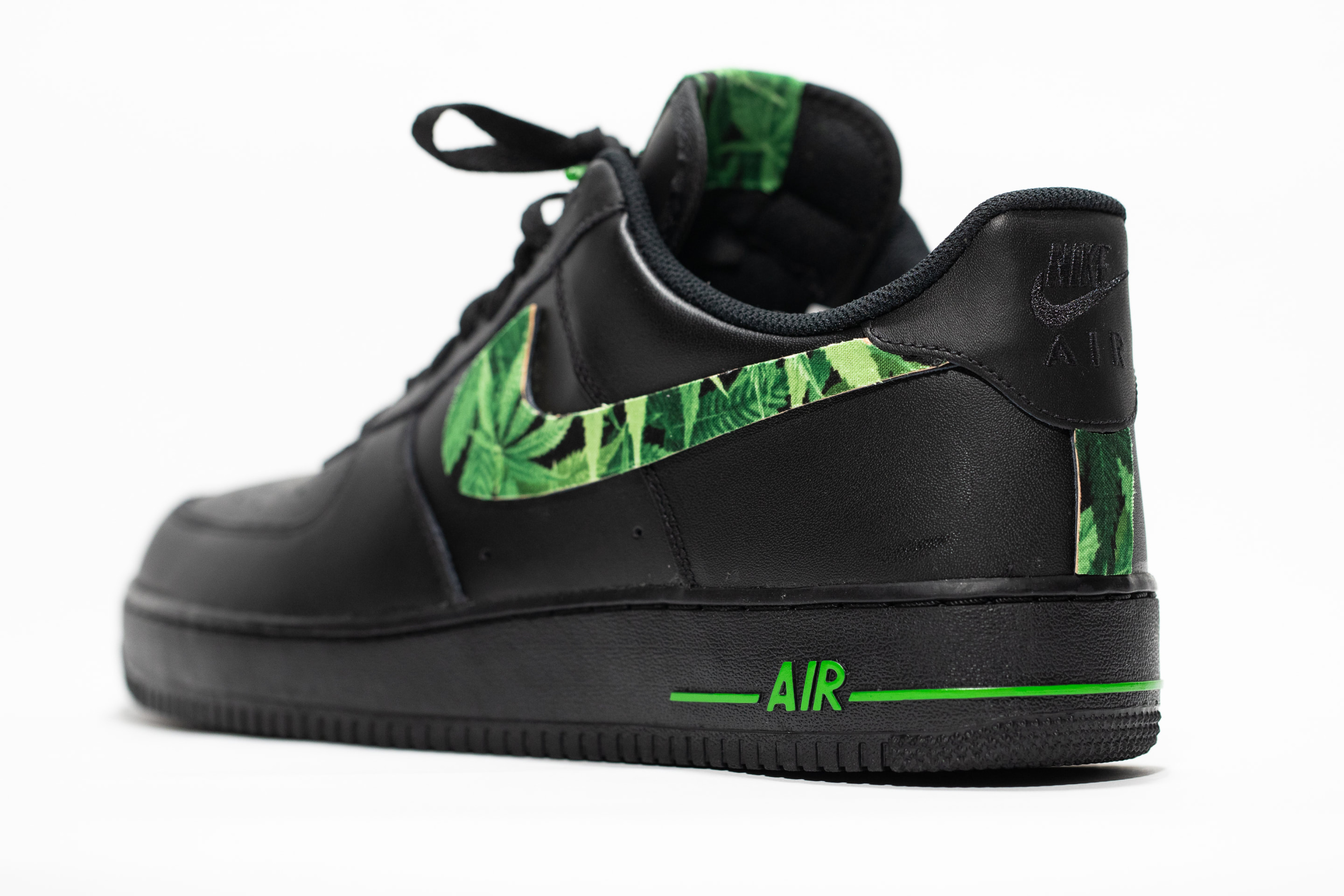 Dark green Air Force 1  All nike shoes, Cute nike shoes, Custom