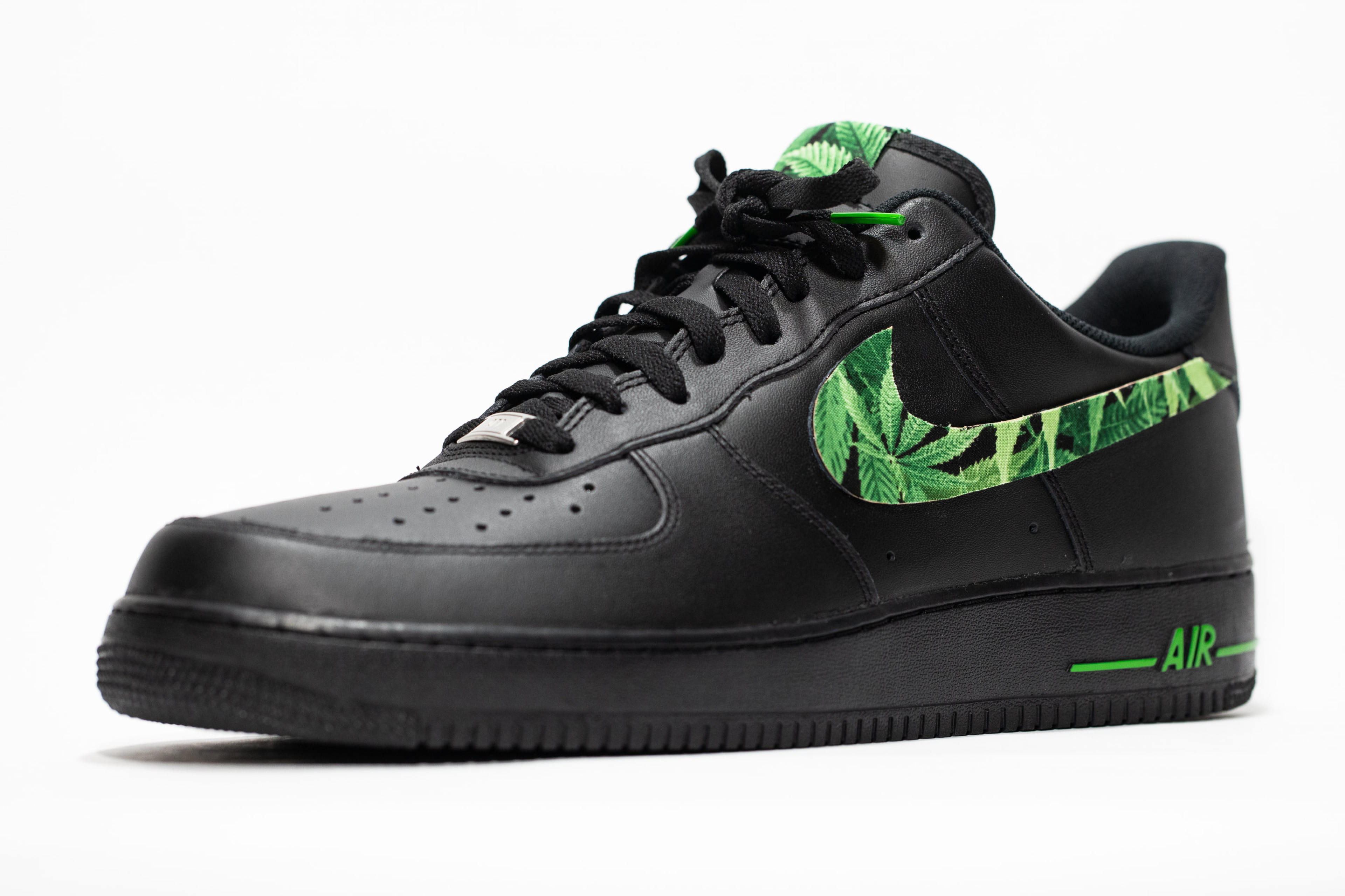 Dark green Air Force 1  All nike shoes, Cute nike shoes, Custom