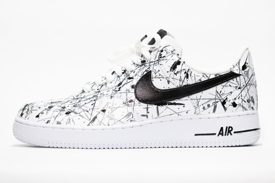 black and white checkered air force 1