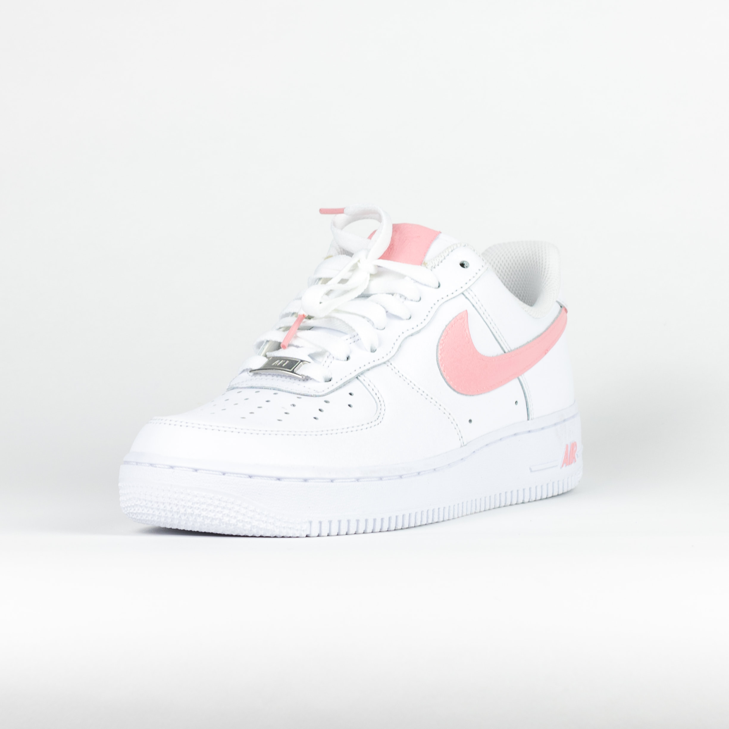 nike air force 1 red and pink swoosh