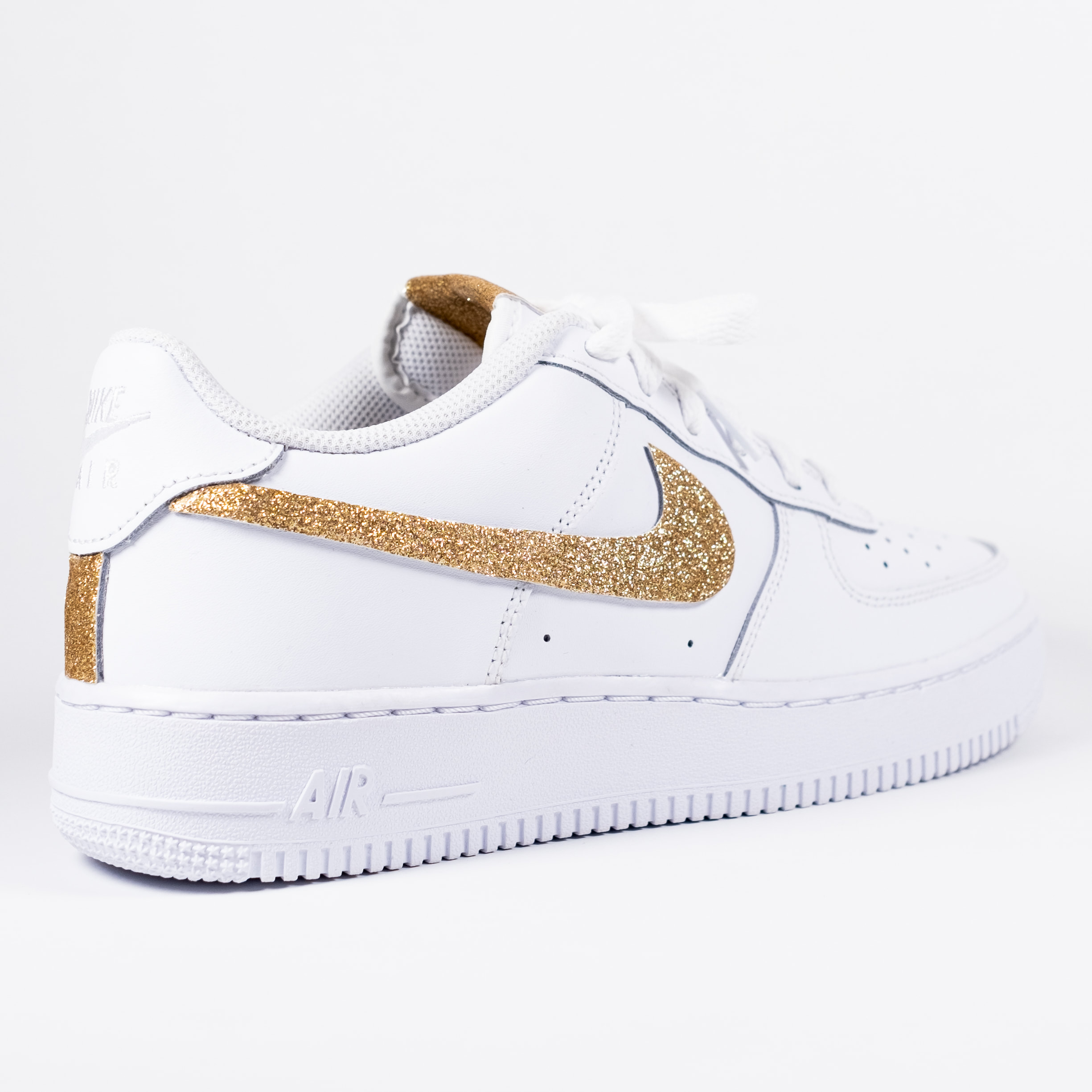 Nike, Shoes, Nike Custom Air Force Gold