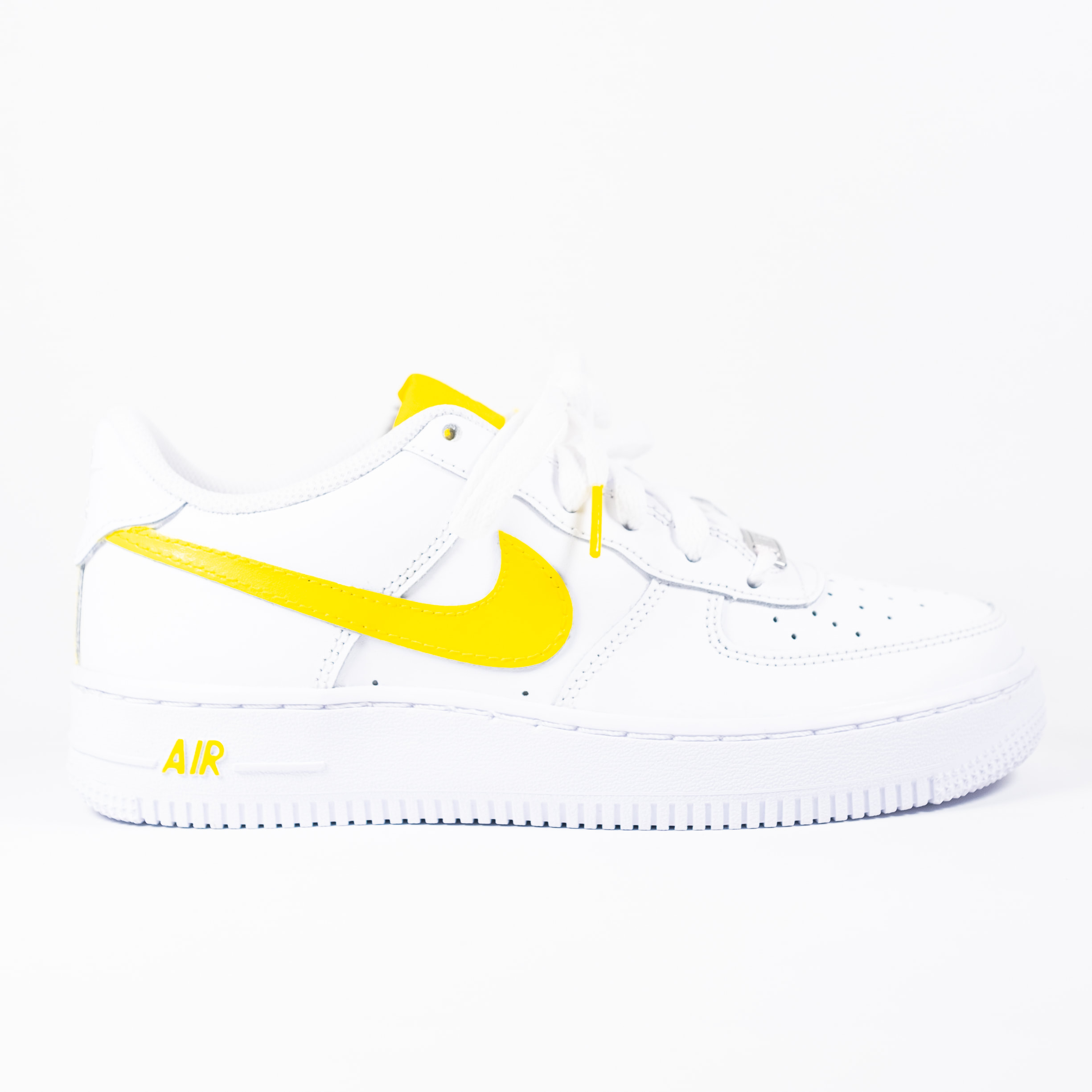 Nike Air Force 1 White Custom 'Yellow 